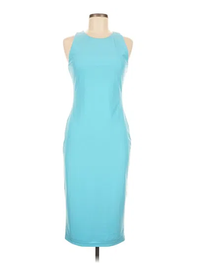 Pre-owned Black Halo Cocktail Dress In Blue