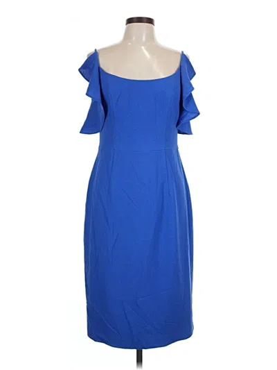 Pre-owned Black Halo Cocktail Dress In Blue