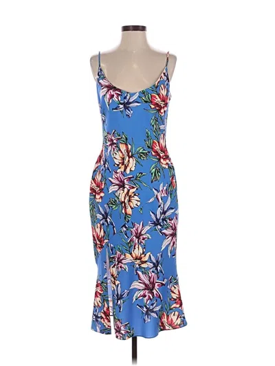 Pre-owned Black Halo Cocktail Dress In Blue