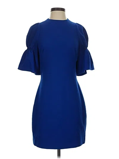 Pre-owned Black Halo Cocktail Dress In Blue