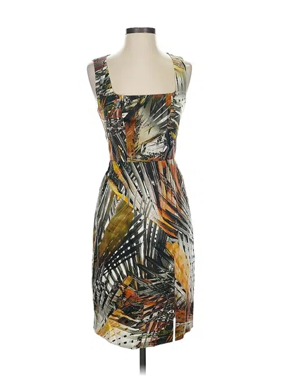 Pre-owned Black Halo Cocktail Dress In Brown