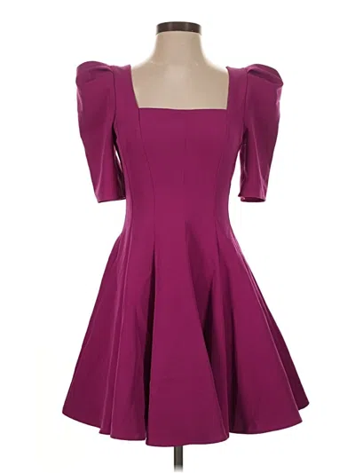 Black Halo Cocktail Dress In Purple