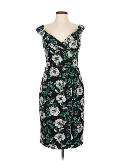 Pre-owned Black Halo Cocktail Dress In Green