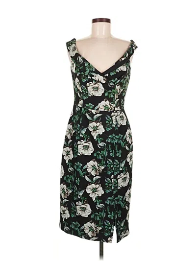 Pre-owned Black Halo Cocktail Dress In Green