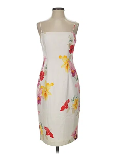 Pre-owned Black Halo Cocktail Dress In Ivory