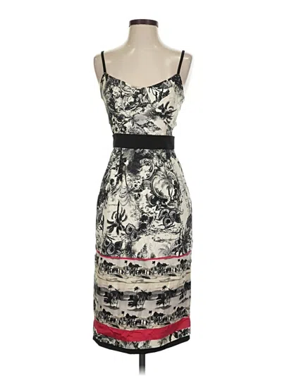 Pre-owned Black Halo Cocktail Dress In Ivory