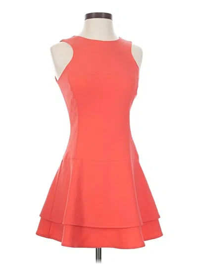 Pre-owned Black Halo Cocktail Dress In Orange