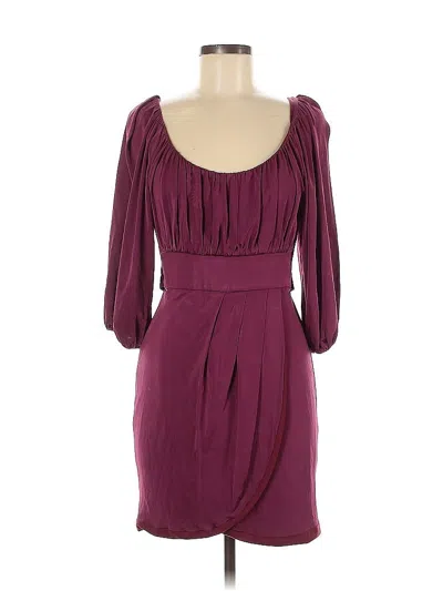 Pre-owned Black Halo Cocktail Dress In Purple
