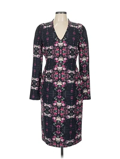 Pre-owned Black Halo Cocktail Dress In Purple