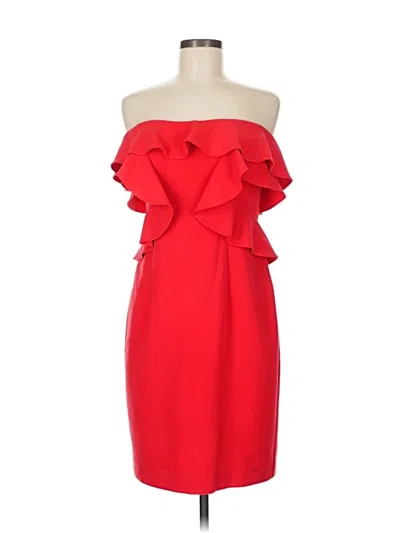 Pre-owned Black Halo Cocktail Dress In Red