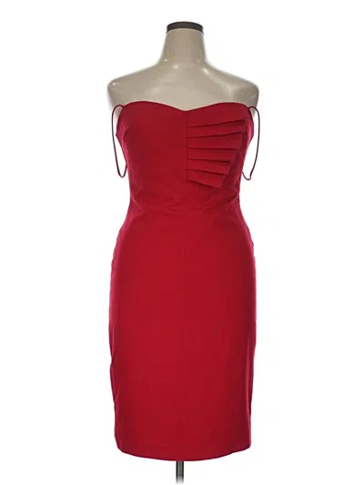 Pre-owned Black Halo Cocktail Dress In Red