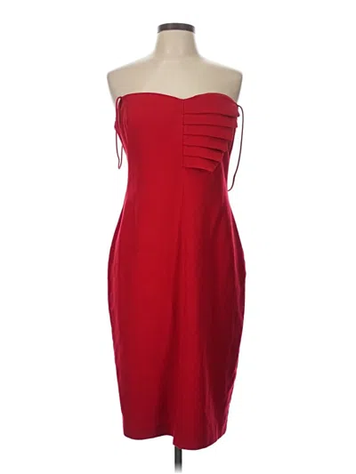 Pre-owned Black Halo Cocktail Dress In Red