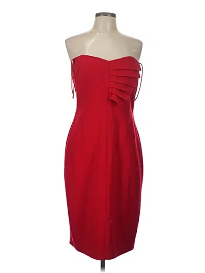 Pre-owned Black Halo Cocktail Dress In Red