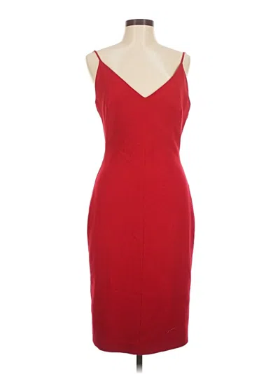 Pre-owned Black Halo Cocktail Dress In Red