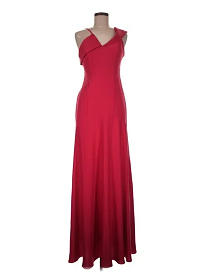 Pre-owned Black Halo Cocktail Dress In Red