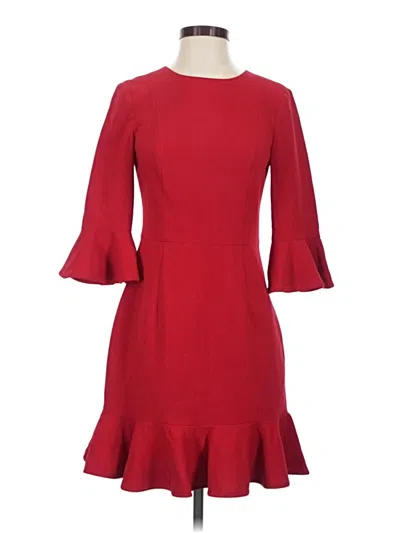 Pre-owned Black Halo Cocktail Dress In Red