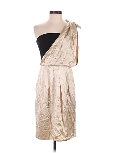 Pre-owned Black Halo Cocktail Dress In Silver