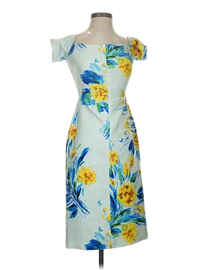 Pre-owned Black Halo Cocktail Dress In Yellow