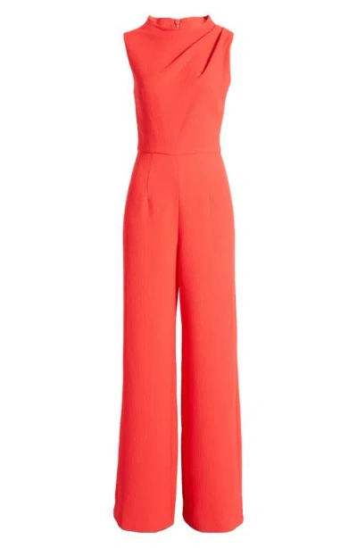 Black Halo Corrine High-neck Sleeveless Jumpsuit In Wildfire