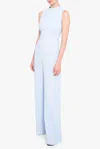 Black Halo Corrine Draped Bodice Wide Leg Jumpsuit In Blue