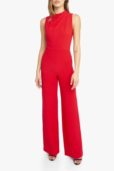 Black Halo Corrine Jumpsuit In Red