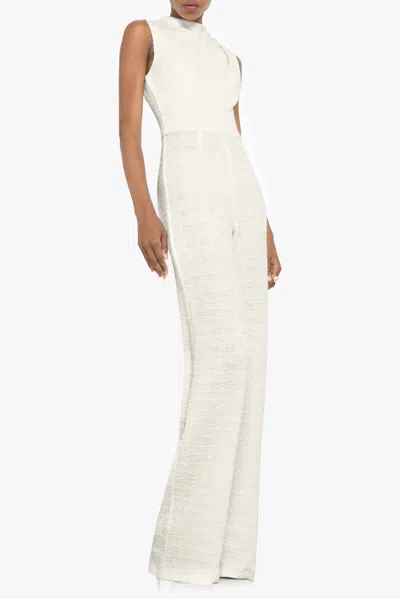 Black Halo Corrine Jumpsuit In White