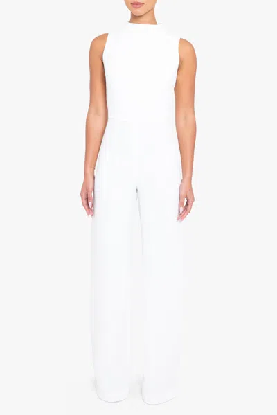 Black Halo Corrine Jumpsuit In White