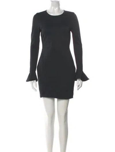 Pre-owned Black Halo Crew Neck Mini Dress W/ Tags In Gray