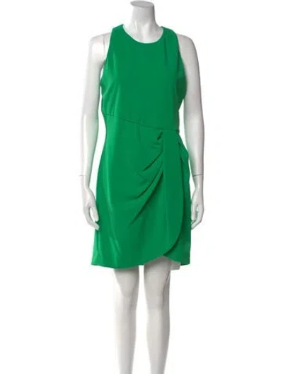 Pre-owned Black Halo Crew Neck Mini Dress W/ Tags In Green