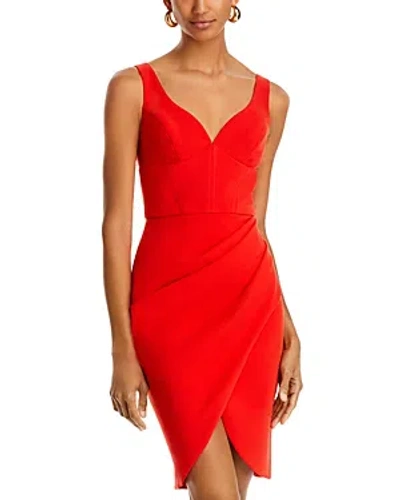 Black Halo Curtis Sheath Dress In Sunset Coral