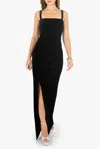 Black Halo Domino Gown In Black