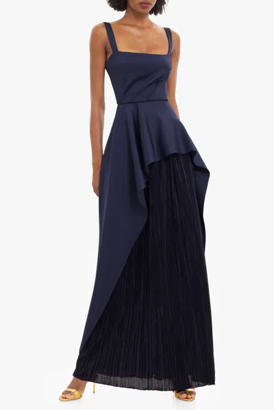 Black Halo Dorothea Gown In Blue