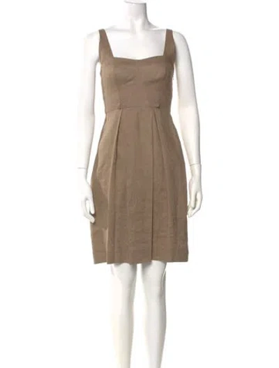 Pre-owned Black Halo Dress In Brown