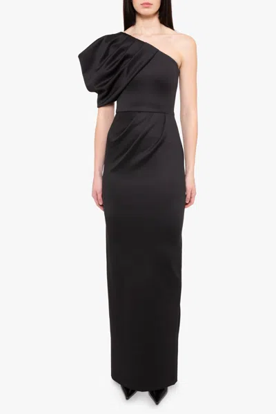 Black Halo Egan Gown In Black