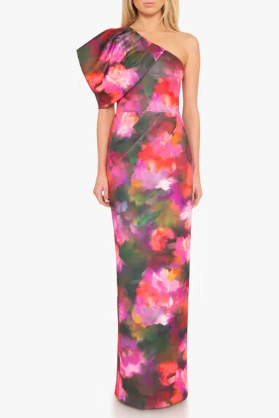 Black Halo Egan Gown In Multi