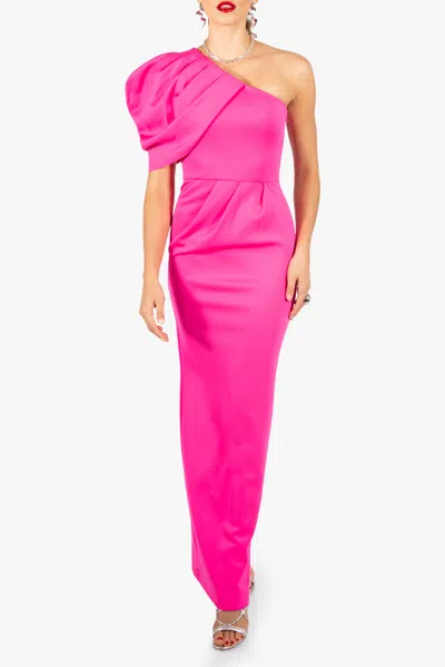 Black Halo Egan Gown In Pink