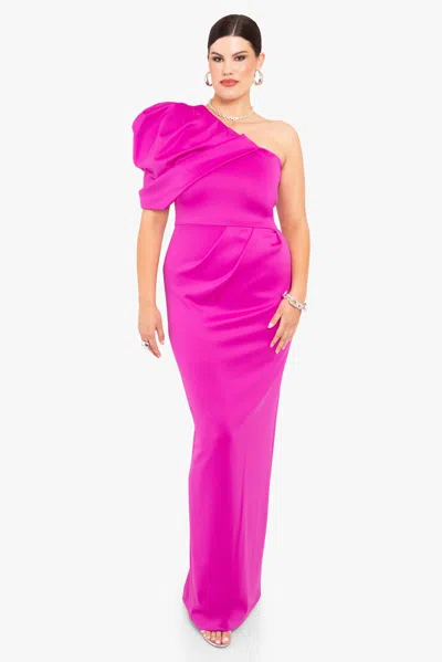 Black Halo Egan Gown In Pink