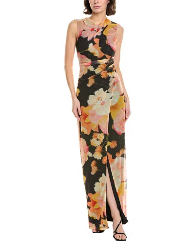 Black Halo Elaina Gown In Brown