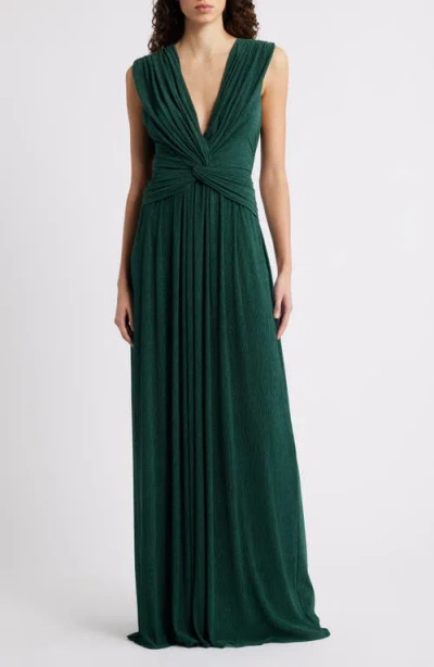 Black Halo Eliora Sleeveless Gown In Green