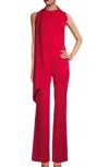 Black Halo Enola Jumpsuit Scarlet In Red