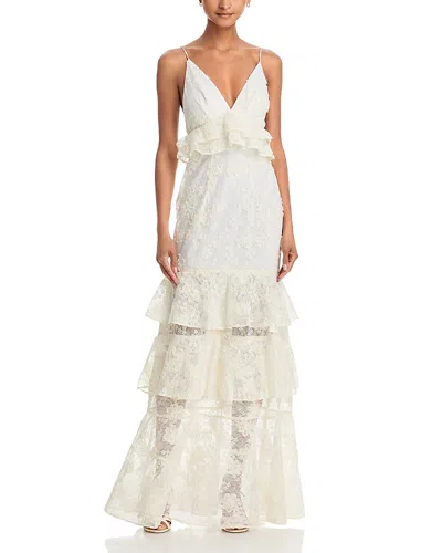 Black Halo Eris Maxi Dress In White