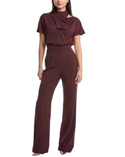 Black Halo Estella Jumpsuit In Red