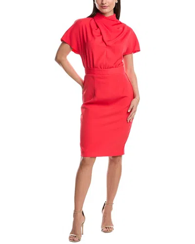 Black Halo Estella Sheath Dress In Red