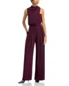 Black Halo Floella Wide Leg Jumpsuit In Red