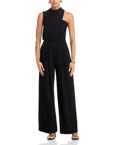 Black Halo Floella Wide Leg Jumpsuit In Black