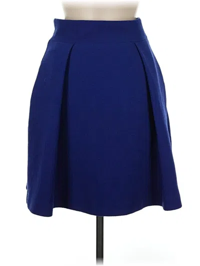 Pre-owned Black Halo Formal Skirt In Blue