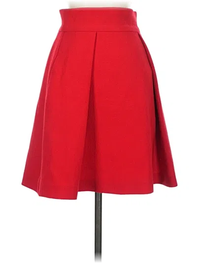 Pre-owned Black Halo Formal Skirt In Red