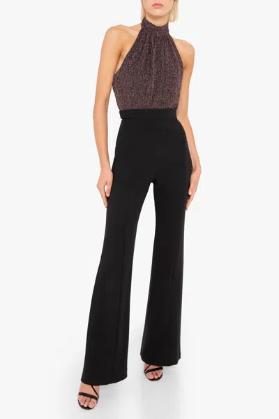 Black Halo Genesis Cb Jumpsuit In Brown