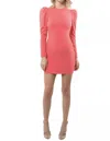 Black Halo Hadley Mini Dress In Grenadine In Pink