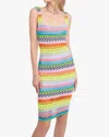 Black Halo Inka Sheath Dress In Passion Punch In Multi